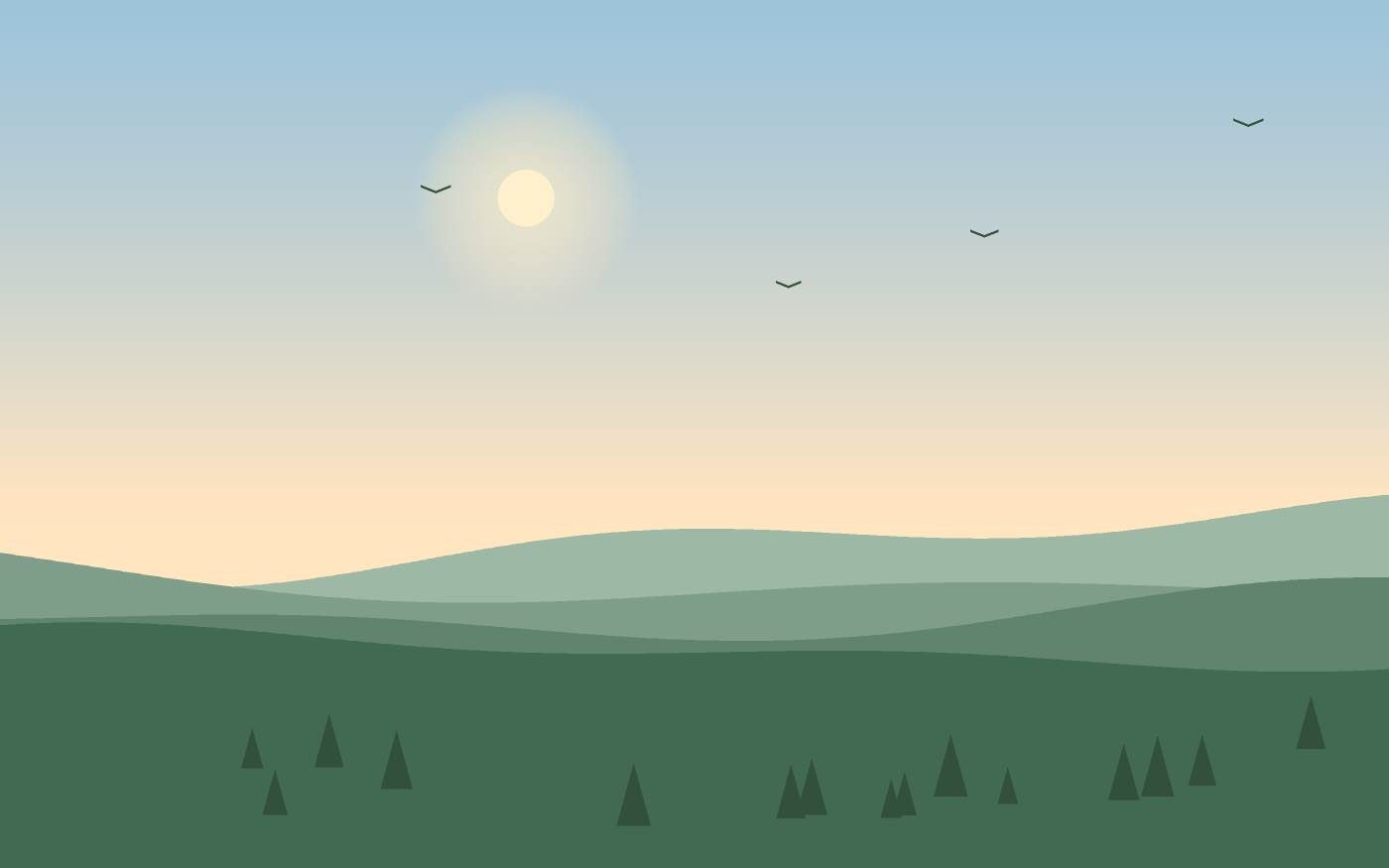 Ilustrace krajiny