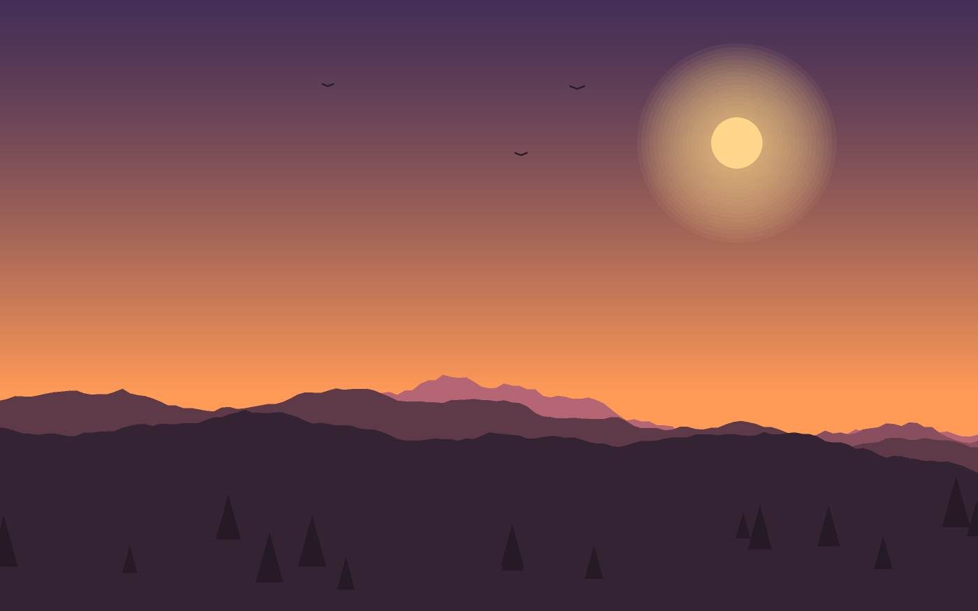 Landschaftsillustration