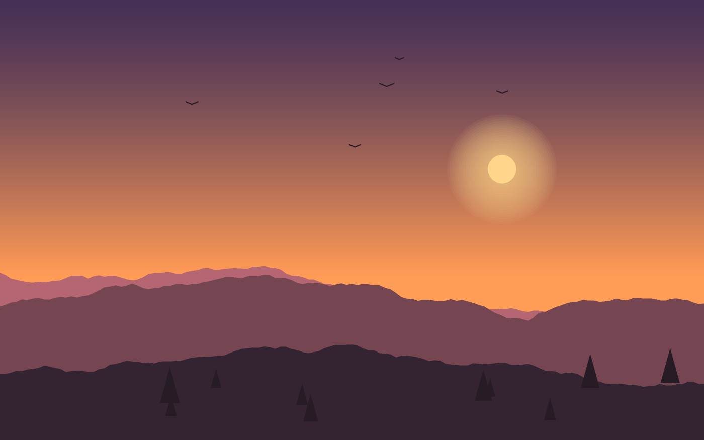 Landschaftsillustration