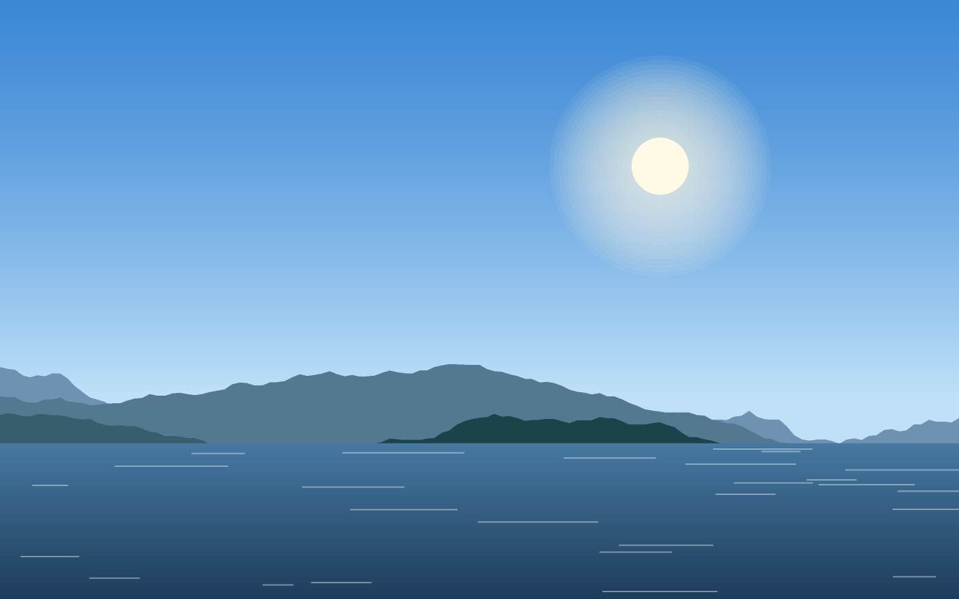 Illustrazione di un paesaggio