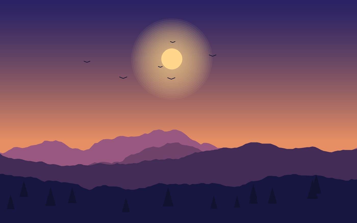 Landschapsillustratie